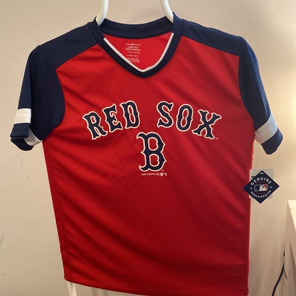 Boys Boston Red Sox shirt size L new - Picture 7 of 10